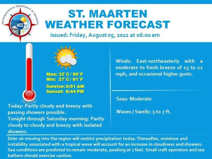6am Latest St Maarten Weather New Update From The Met